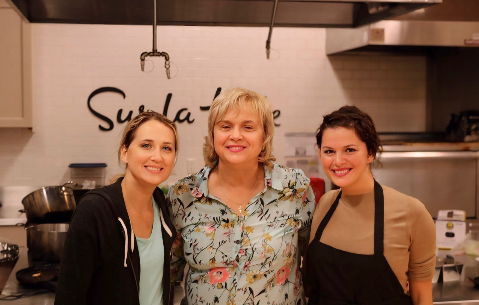 Jackie Kovalcik, right, along with her mother and sister.